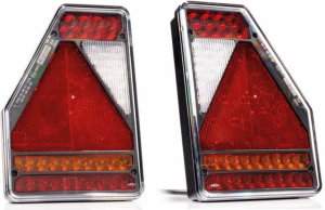 Fristom 5 Function Led Tail Lamp Pair 12/24v